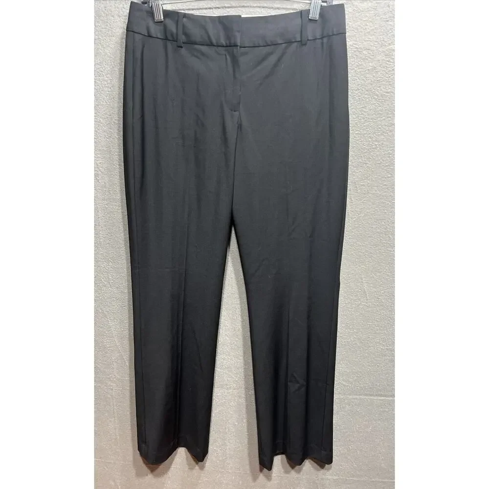 Talbots Windsor Curvy Italian Flannel Wool Pants Minimalist Office Women Size 6